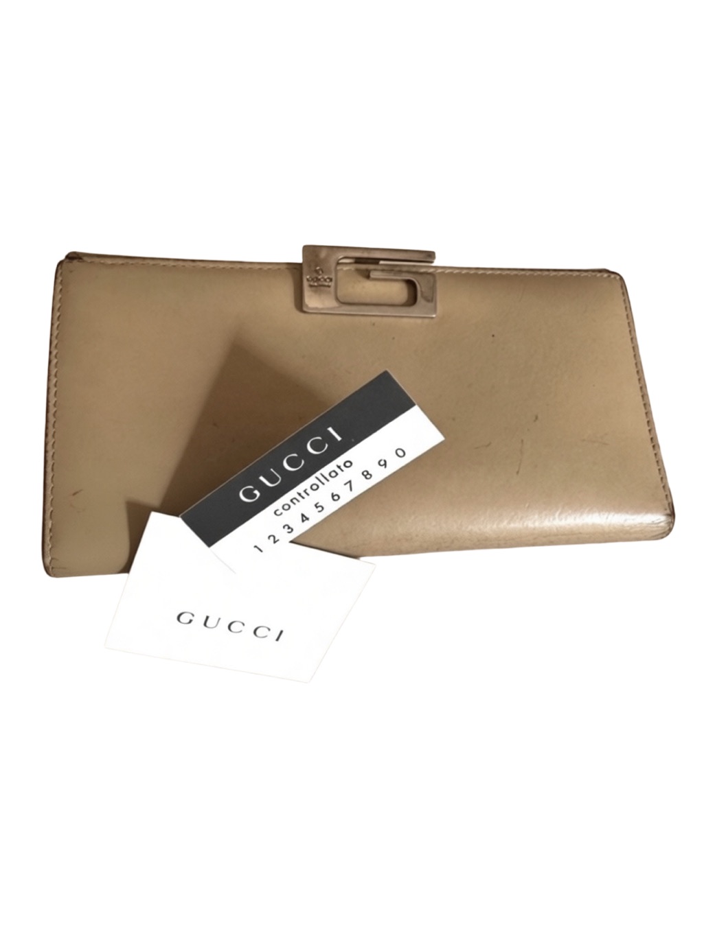 Gucci Tom Ford Era Leather Wallet Rare G Clasp